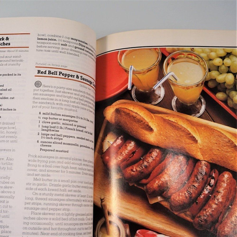Sunset Magazine Barbeque Cook Book Vintage 1995 Paperback - Picture 8 of 10